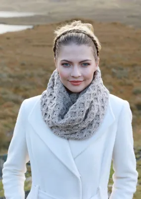 Aran Merino Wool Snood | Oatmeal