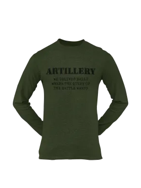 Artillery T-shirt - We Deliver Balls..... (Men)