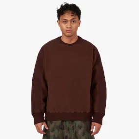 BEAMS PLUS MIL Fleece Crewneck / Brown