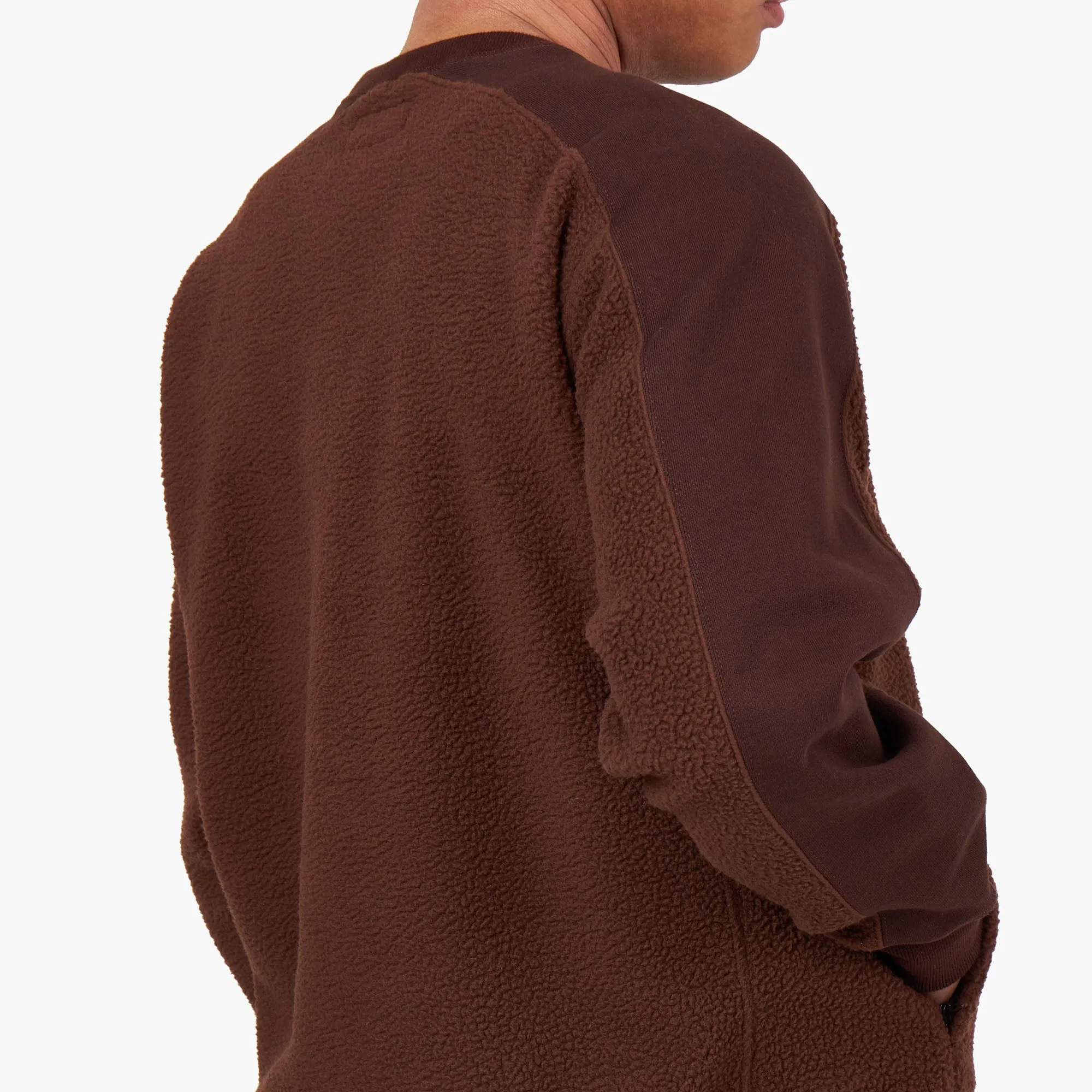 BEAMS PLUS MIL Fleece Crewneck / Brown