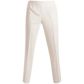 Bi Stretch Short Classic Side Zip Pant in Winter White