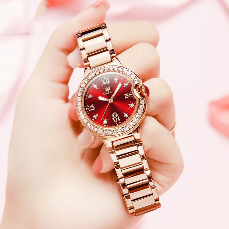 Explosions Waterproof Ladies Watch Women stainless steel