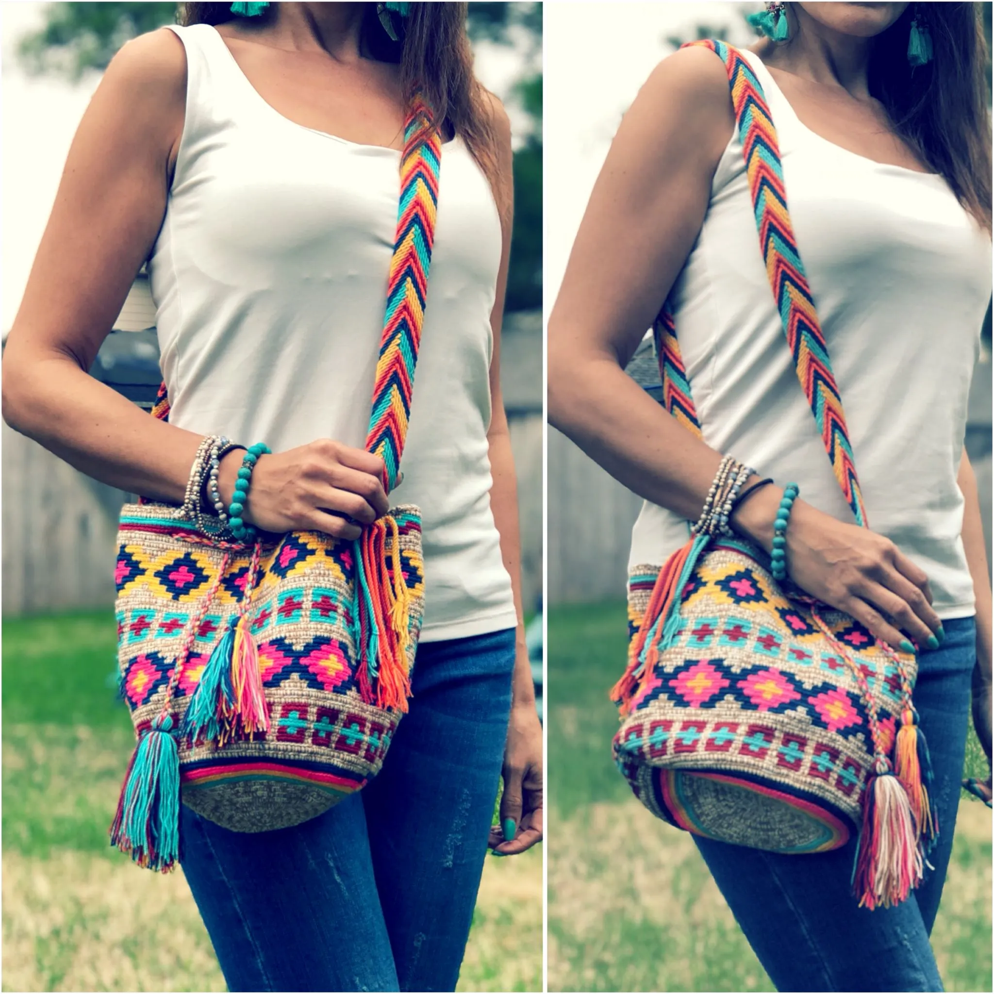 Fall in Love Crochet Bags | Medium Desert Sunset  - M