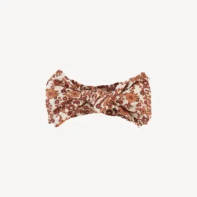 large bow elastic headband | fall ditsy | lenzing modal