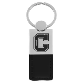 Leather Metal Keytag