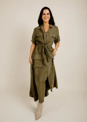 Millie Midi Dress - Olive