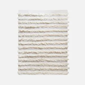 Wool Fringe Cream Rug