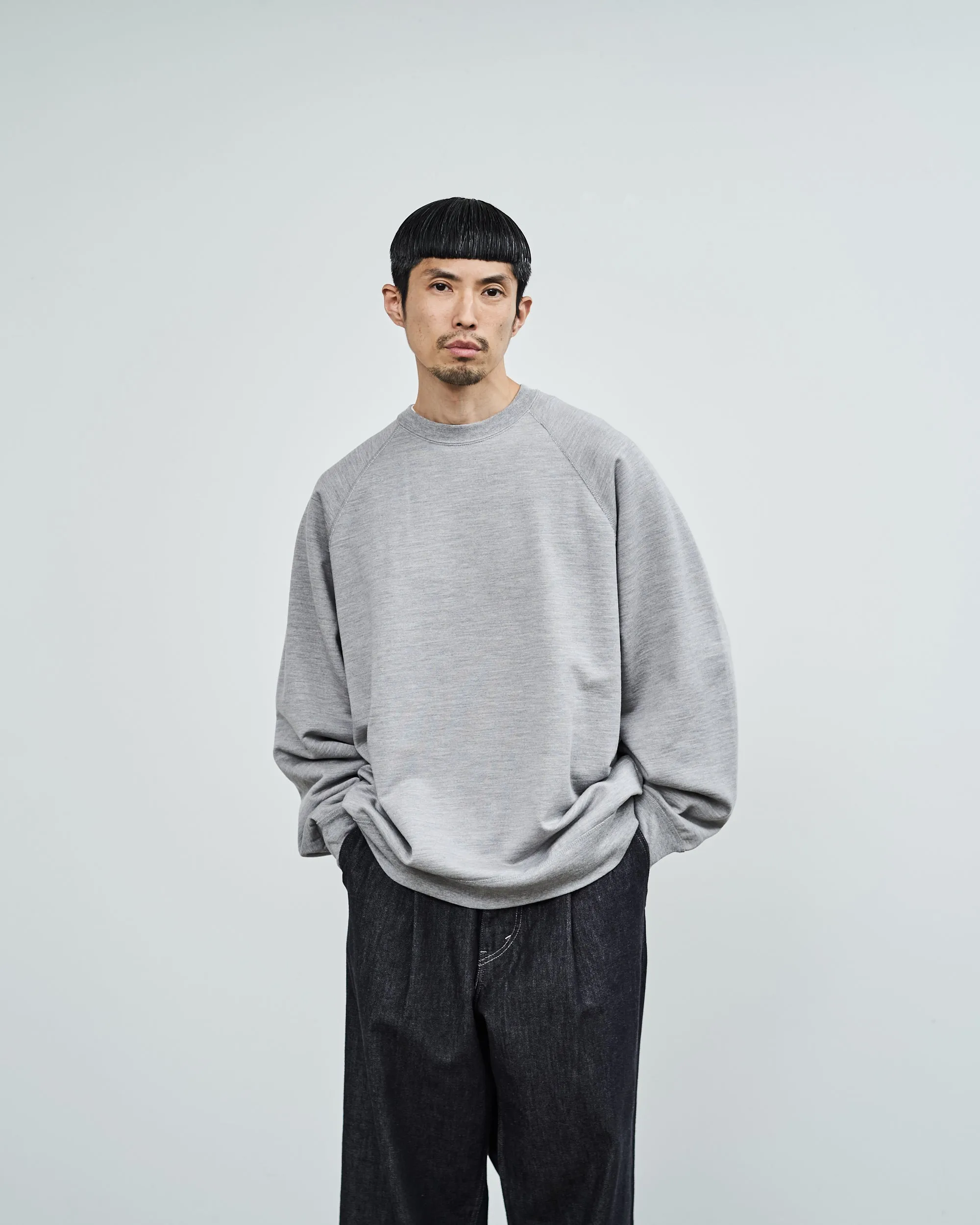 Wool Terry Crew Neck Sweat