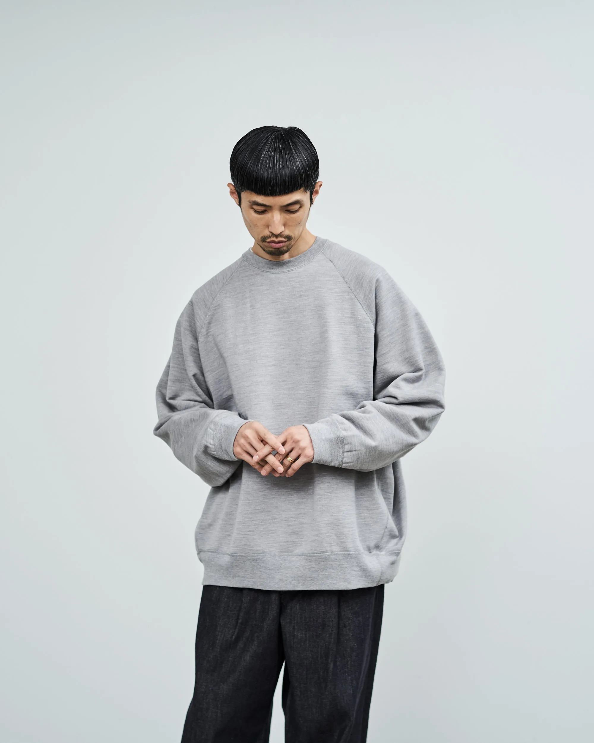 Wool Terry Crew Neck Sweat