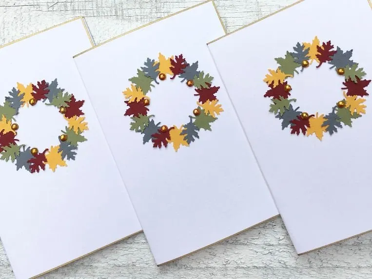 Wreath Stationery - Fall Wreath Cards - Fall Stationery - Fall Note Cards - Fall Cards - Thanksgiving Cards - Wreath Note Cards-Wreath Cards